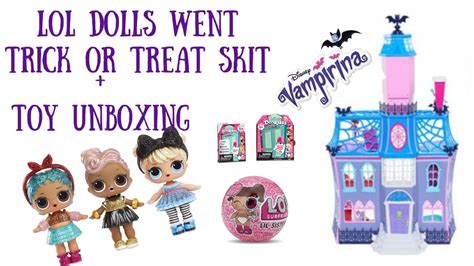 Lol Dolls Went Trick Or Treating Toy Unboxing Youtube