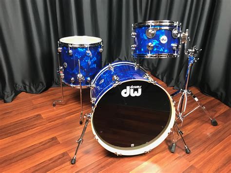 Dw Drums Collectors Series Drum Workshop Pure Maple 333 Blue Moonstone