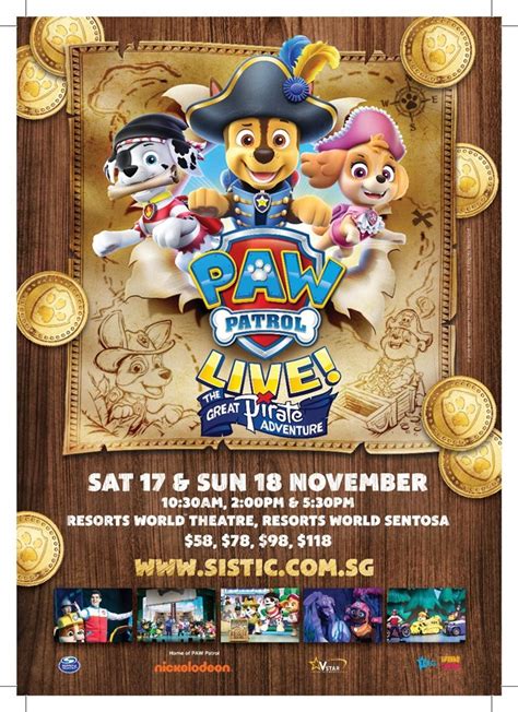 Nickalive Paw Patrol Live The Great Pirate Adventure To Set Sail