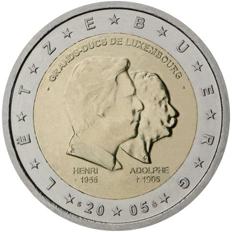 Pièce De 2 € Du Luxembourg 50e Anniversaire Du Grand Duc Henri 5e