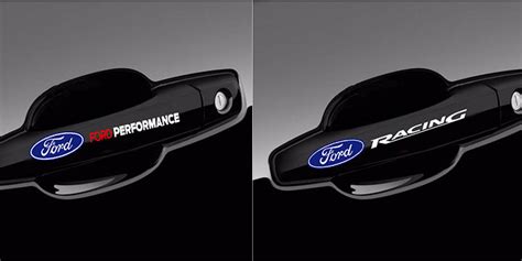 Ford Performance And Ford Racing Logo Vinyl Decal Stickers For Door Ha