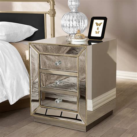 Mirror Chest And Bedside Tables Package Gritty Palace
