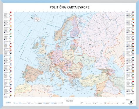 Geografska Karta Evrope Sa Drzavama Karta Evrope Evropa Mapa 2021