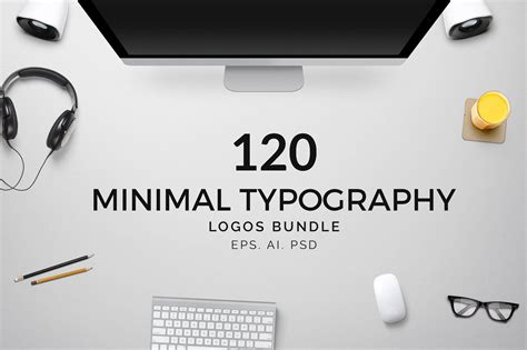 120 Minimal Typography Logo Pack By Xpertgraphicd Thehungryjpeg