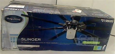 Precautions when handling a ceiling fan. Harbor Breeze 0198689 Slinger 72" Brushed Nickel Ceiling ...