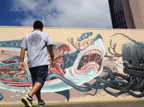 Nychos X Jeff Soto New Mural In Honolulu Hawaii StreetArtNews