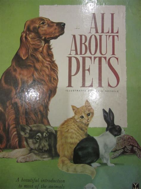 Vintage All About Pets Childrens Book