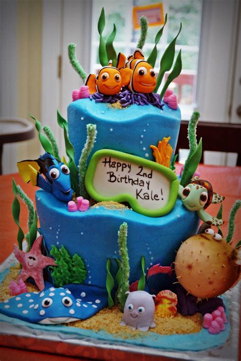 Finding Nemo Cake Decoración De Pasteles De Cumpleaños Diseños De