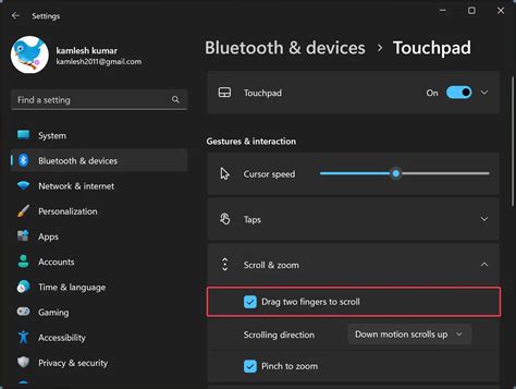 How To Enable Or Disable Drag Two Fingers To Scroll Touchpad Gestures