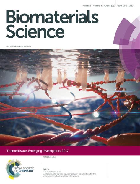 Biomaterials Science Journal Cover Flunky