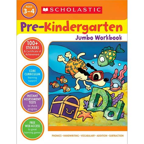 Scholastic Pre Kindergarten Jumbo Workbook