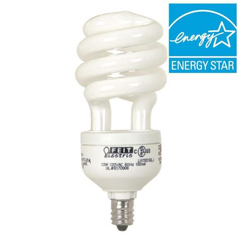 Ecosmart 60w Equivalent Soft White Candelabra Base Spiral Cfl Light