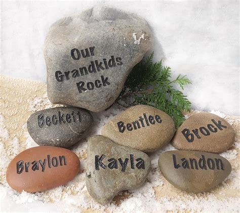Our Grandkids Rock 7 To 10 Names T For Mom Personalized Custom T
