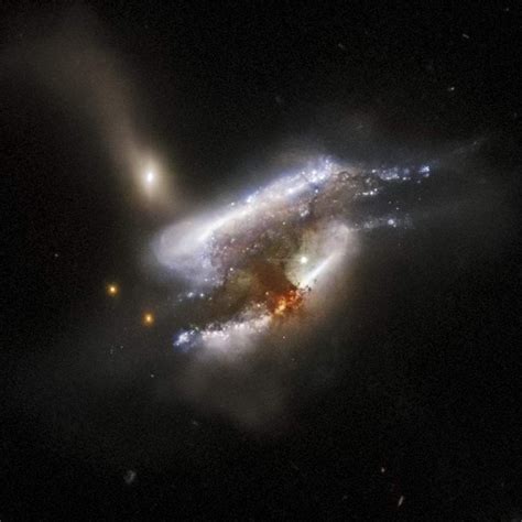 Hubble Observes Triple Galaxy Merger Ic 2431 Scinews