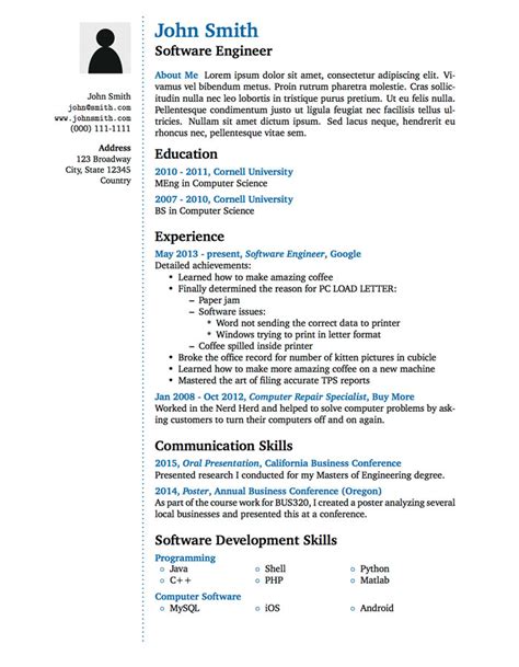 The word 'cv' is more common. LaTeX Templates » Wenneker Resume/CV