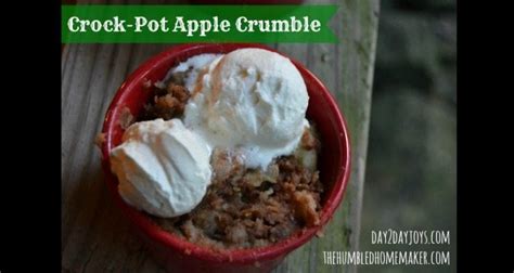 crock pot apple crumble {sugar and gluten free thm xo}