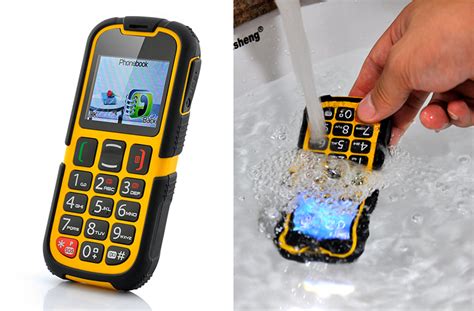 Waterproof Senior Citizen Rugged Cell Phone Quad Band