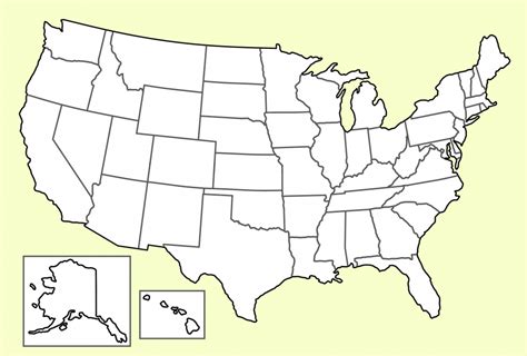 Blank Usa Map Fill In Printable Us Maps