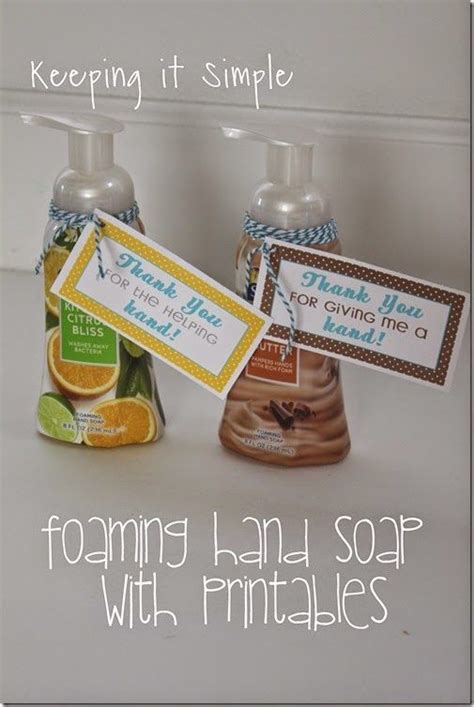 Thank You T Idea Softsoap Foaming Hand Soap With Printable