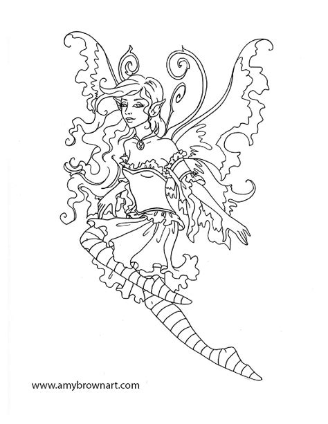 Amy Brown Fairy Coloring Book Fairy Myth Mythical Mystical Legend Elf