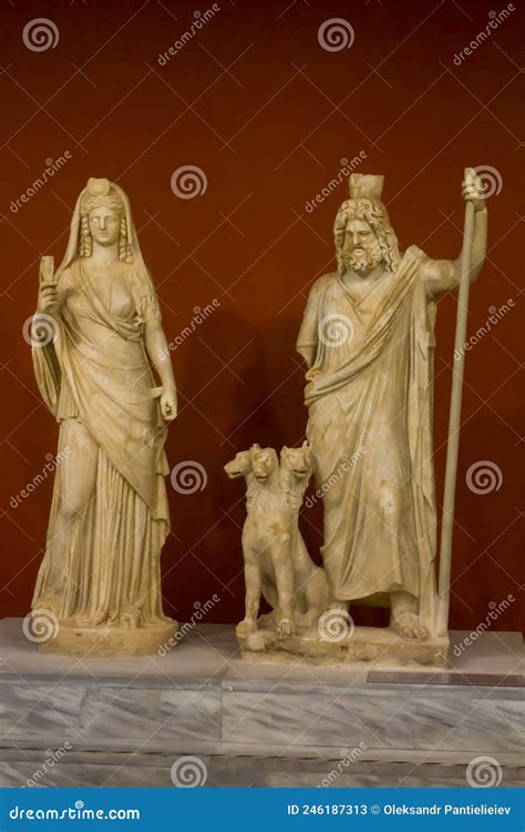 Group Of Statues With Gods Pluto And Persephone Depicted As The