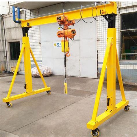 Small Portable Gantry Crane Kg Span M With Meters Lifting Height