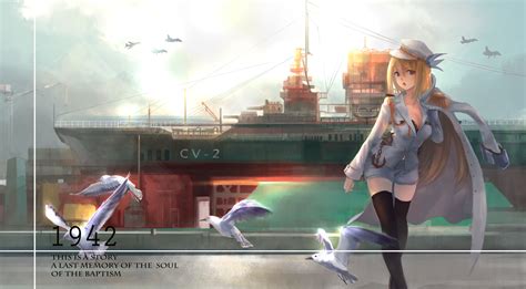 求战舰少女里 列克星敦 的高清图片，想做壁纸百度知道