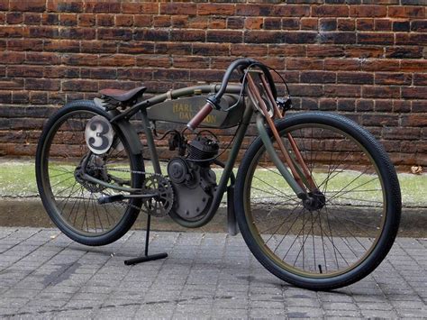 1918 Harley Davidson Board Track Tribute Replica Motorized Bicycle
