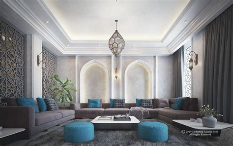 Arabic Modern Interior On Behance Arabic Interior Design Luxury