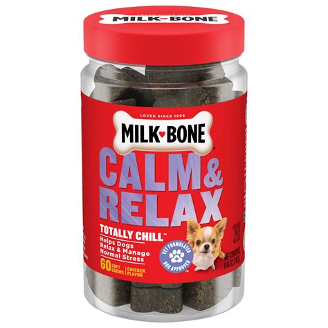 Milk Bone Calm And Relax Dog Supplements Deliciously Soft Dog Chews 60