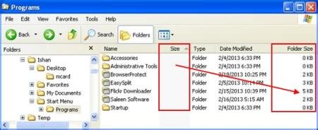 View Folder Size In Windows Explorer