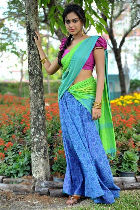 Actress Amala Paul Looking Very Beautiful In Half Saree Photos Cinejolly