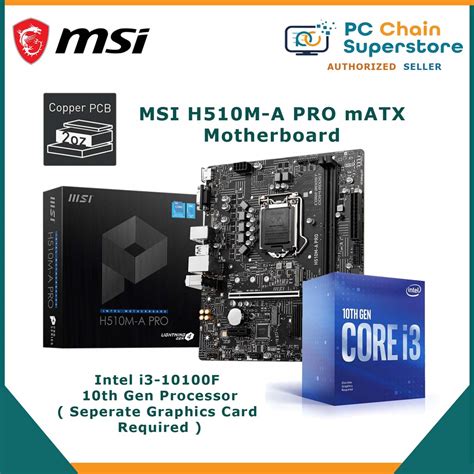 Intel I3 10100f 4 Cores I3 10th Gen Processor Graphics Card Required