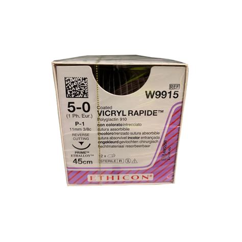 Sem997 Vicryl Rapide Suture Braided Undyed Absorbable W9915 Length