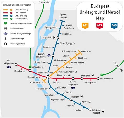 Metro Budapešť Mapa S Plánkem Ceny Jízdenek Trasy Mhd