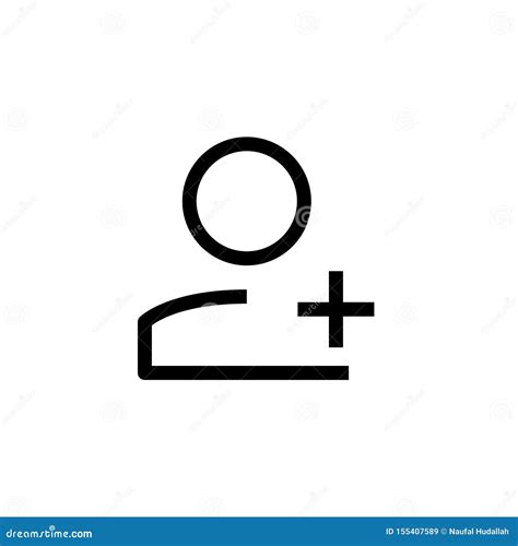New Employee Icon Design Person Worker With Plus Sign Symbol Stock