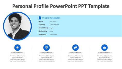 Personal Profile Powerpoint Ppt Template Creative Resume Ppt