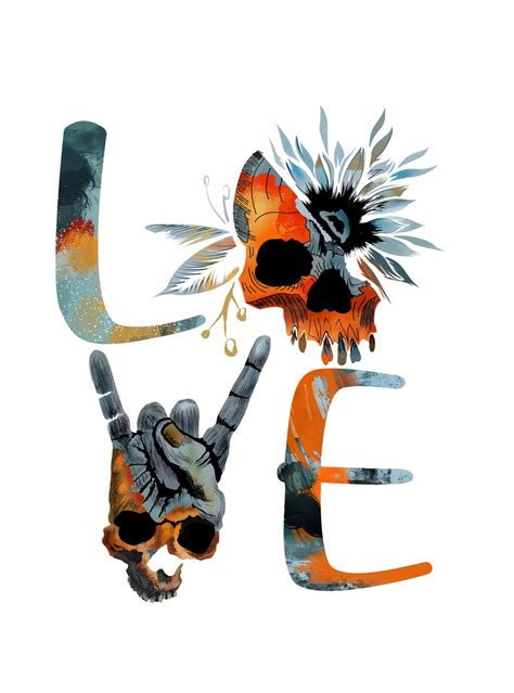 Download Love skull sunflower bobo western Mid Western Designs ...