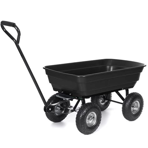 Garden Carts Landscape Dump Wagon Cart Lawn Utility Cart Heavy Duty