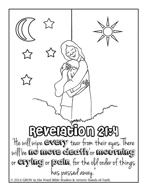 Revelation 214 Childrens Coloring Page At Artistichandsoffaith