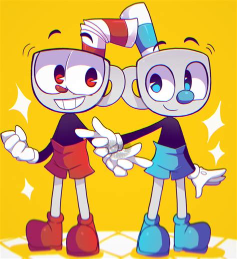 Cuphead N Mugman By Lillmae On Deviantart