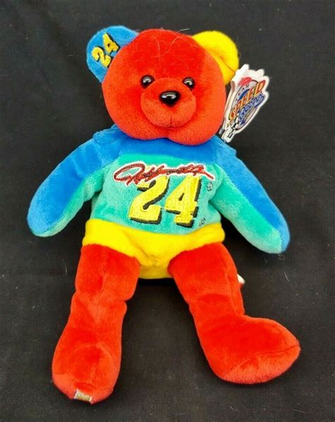 Gold N Bears Team Speed Bears Set Of 3 Dale Earnhardt Jeff Gordon Dale Jr Nascar Ebay