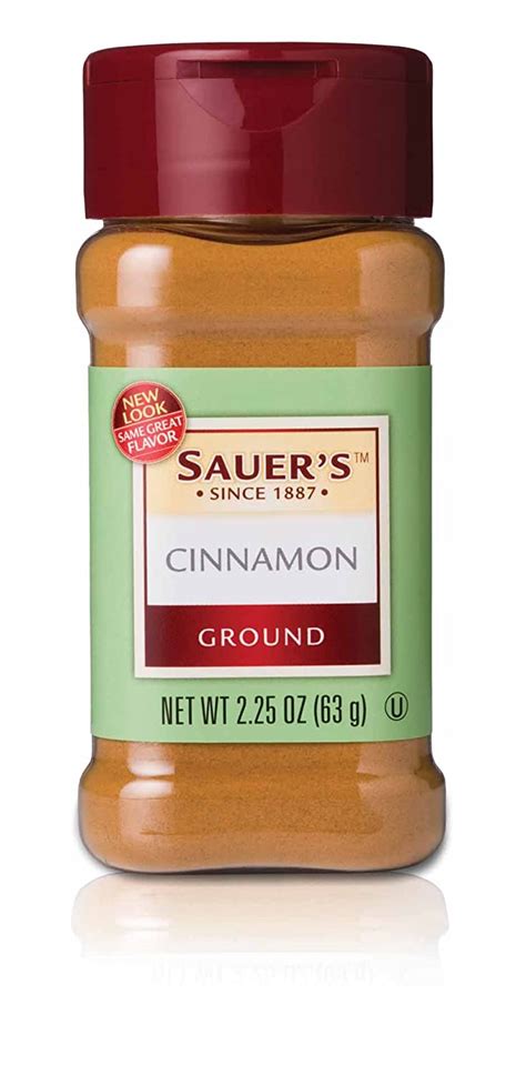 Sauers Ground Cinnamon 225 Ounce Jars Pack Of 6