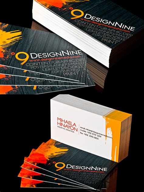 This clever business card shows the shop's logo grasping a real pencil, and surrounded by inspirational quotes about graphic design. Creative Business Card Designs: 100+ Business Card Design ...