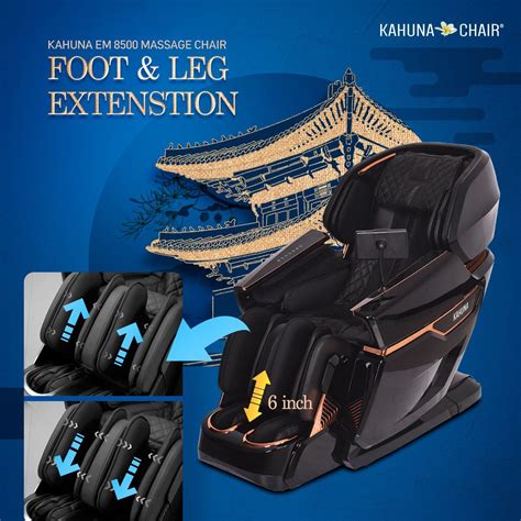 Kahuna Massage Chair Heated Full Body 4d Em 8500 Brown Feet Roller Massage Massage Roller