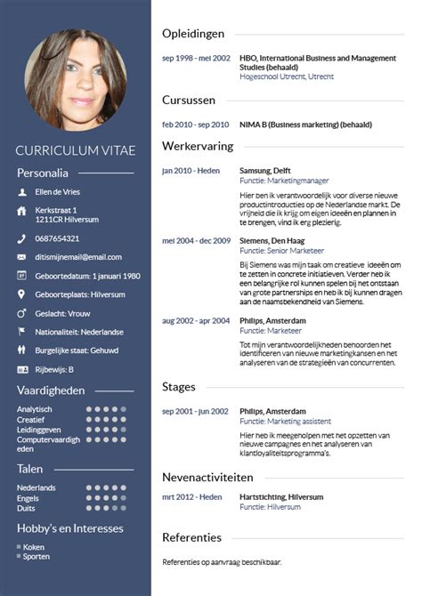 Gratis Cv Voorbeeld Word Eenvoudig Professioneel Snel Artofit