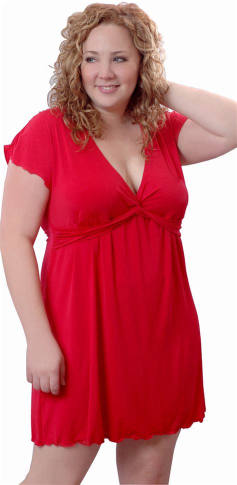 Womens Plus Size Microfibre Chemise With Lace 4071x 1x 3x Shirleymccoycouture