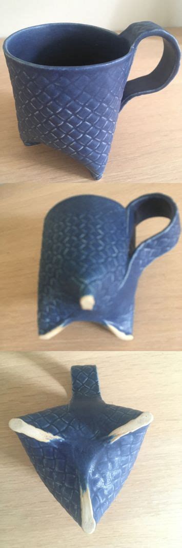 Tripod Mug Hand Built Pottery Diy Pottery Slab Pottery