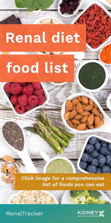 Printable Renal Diet Food List