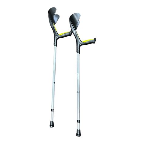 Ortonyx Forearm Crutches 1 Pair Ergonomic Handle With Comfy Grip